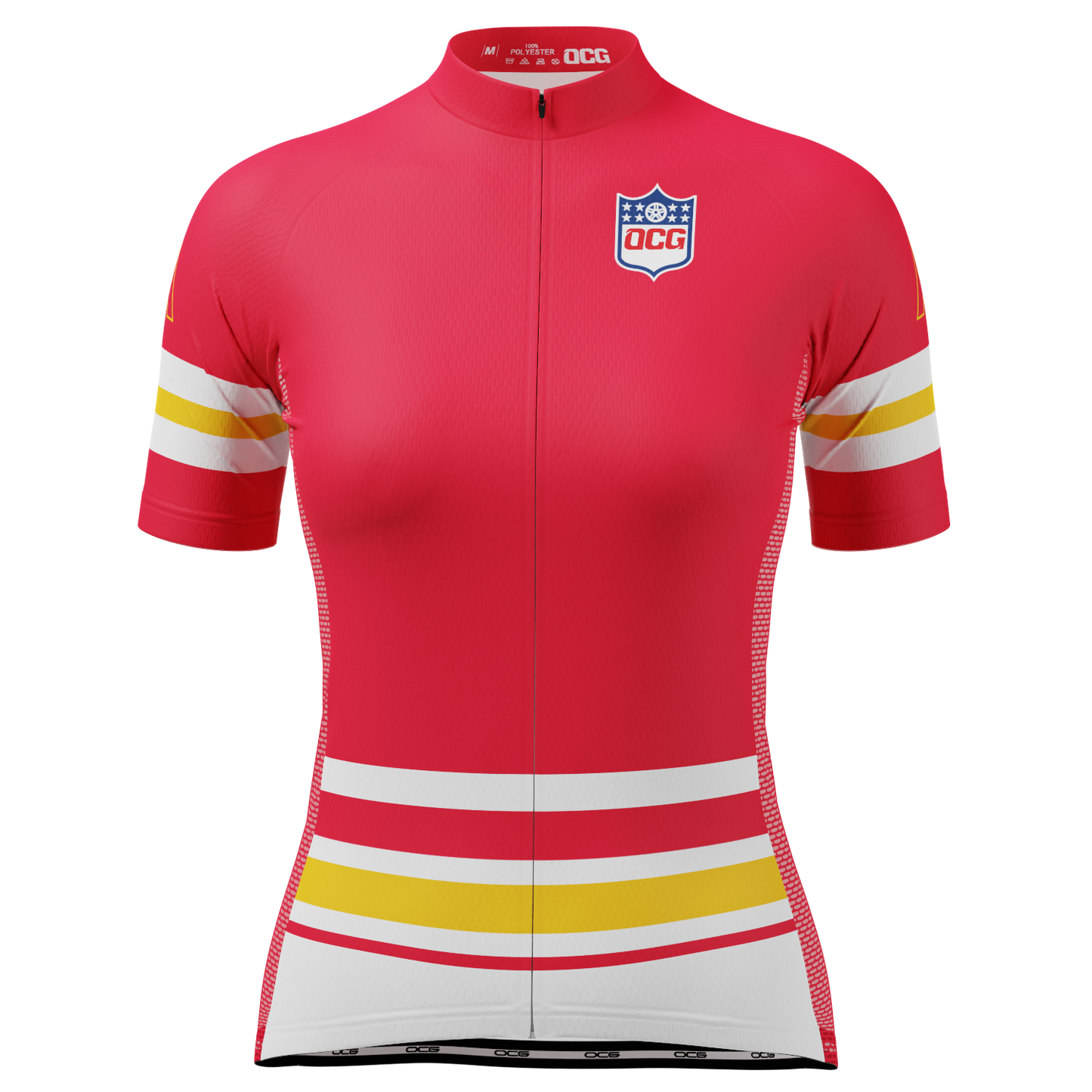 Women's Kansas Football Short Sleeve Cycling Jersey