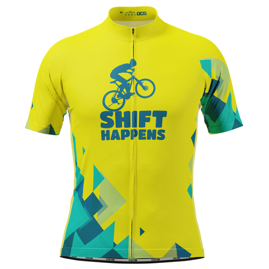 Men's Shift Happens, Embrace It In Style! Short Sleeve Cycling Jersey