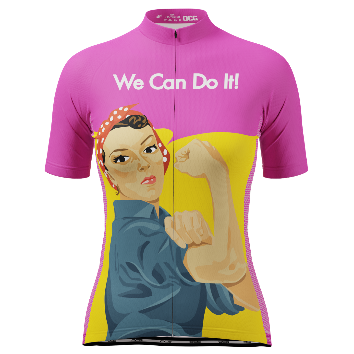 Women's Rosie Riveter Short Sleeve Cycling Jersey