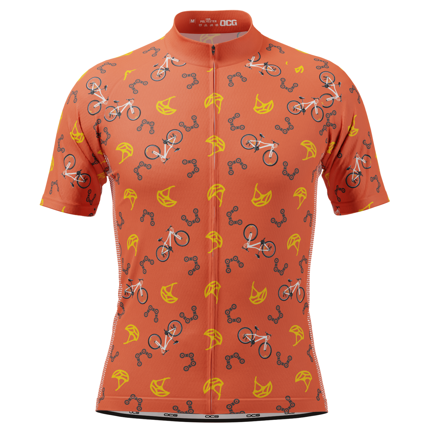 Men's Custom Bike & Helmets Design Personalized Short Sleeve Cycling Jersey