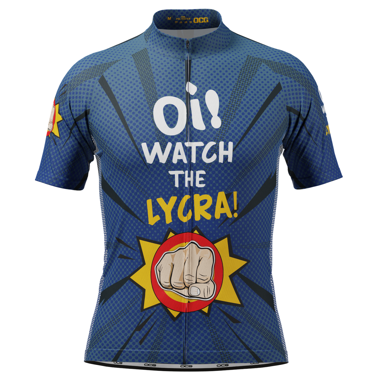 Men's Oi! Watch the Lycra! Short Sleeve Cycling Jersey
