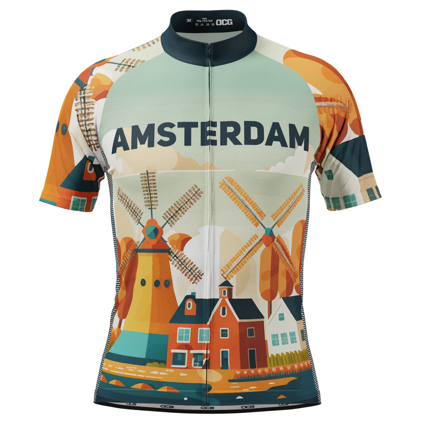 Men's Around The World - Amsterdam Short Sleeve Cycling Jersey