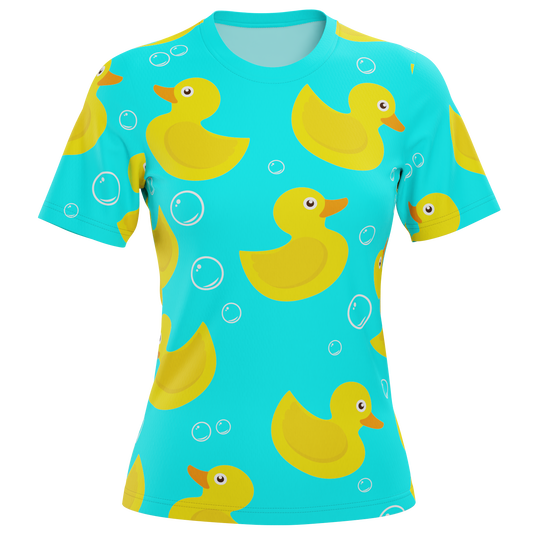 Women's Rubber Duck Short Sleeve Running Shirt