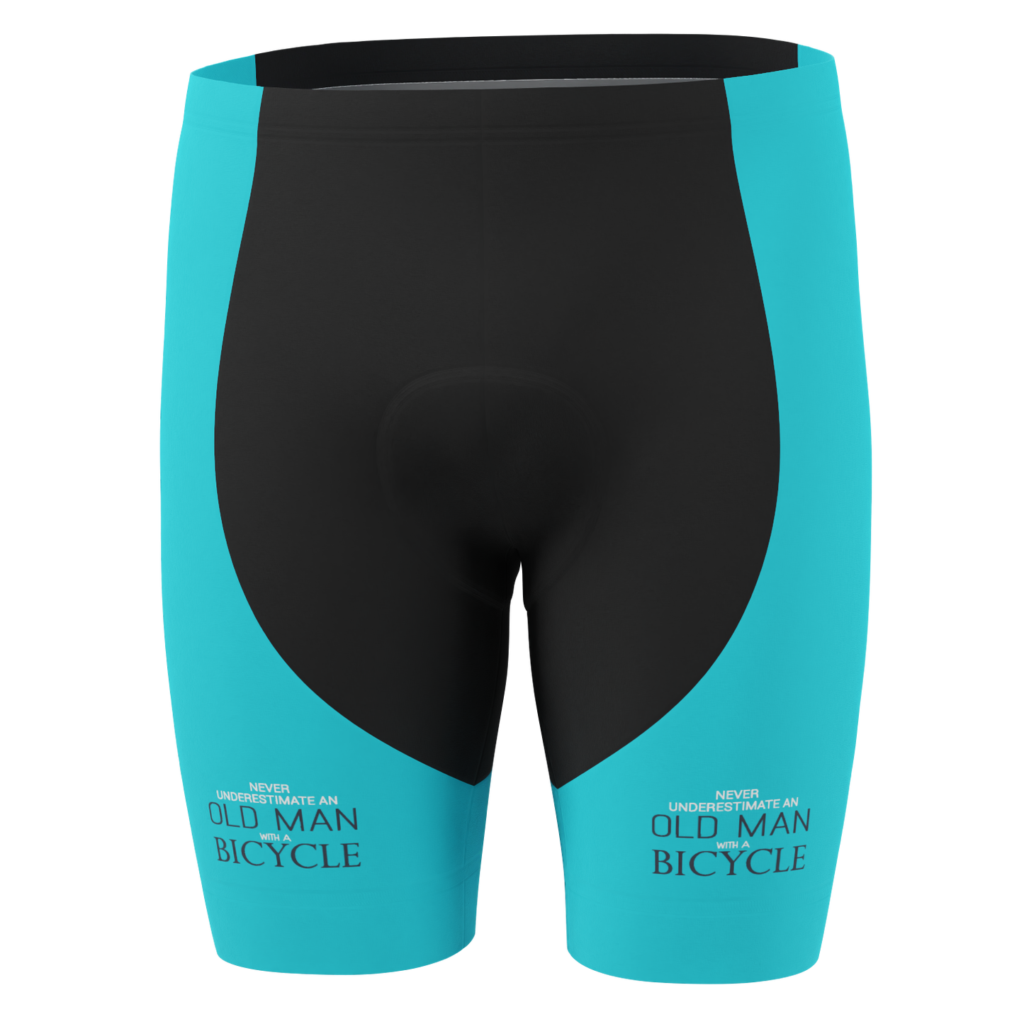 Men's Never Underestimate an Old Man Gel Padded Cycling Shorts