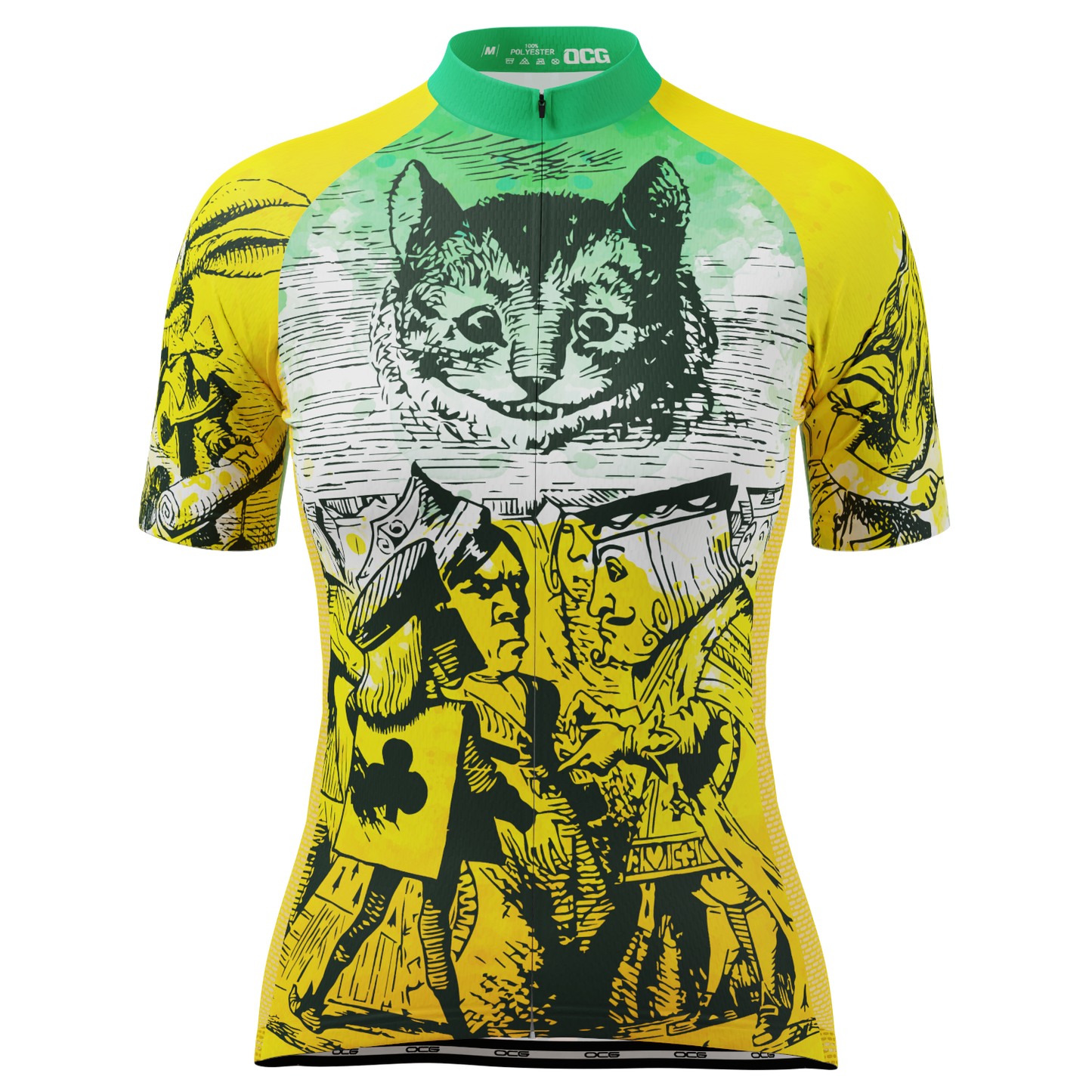 Women's Alice In Wonderland Short Sleeve Cycling Jersey