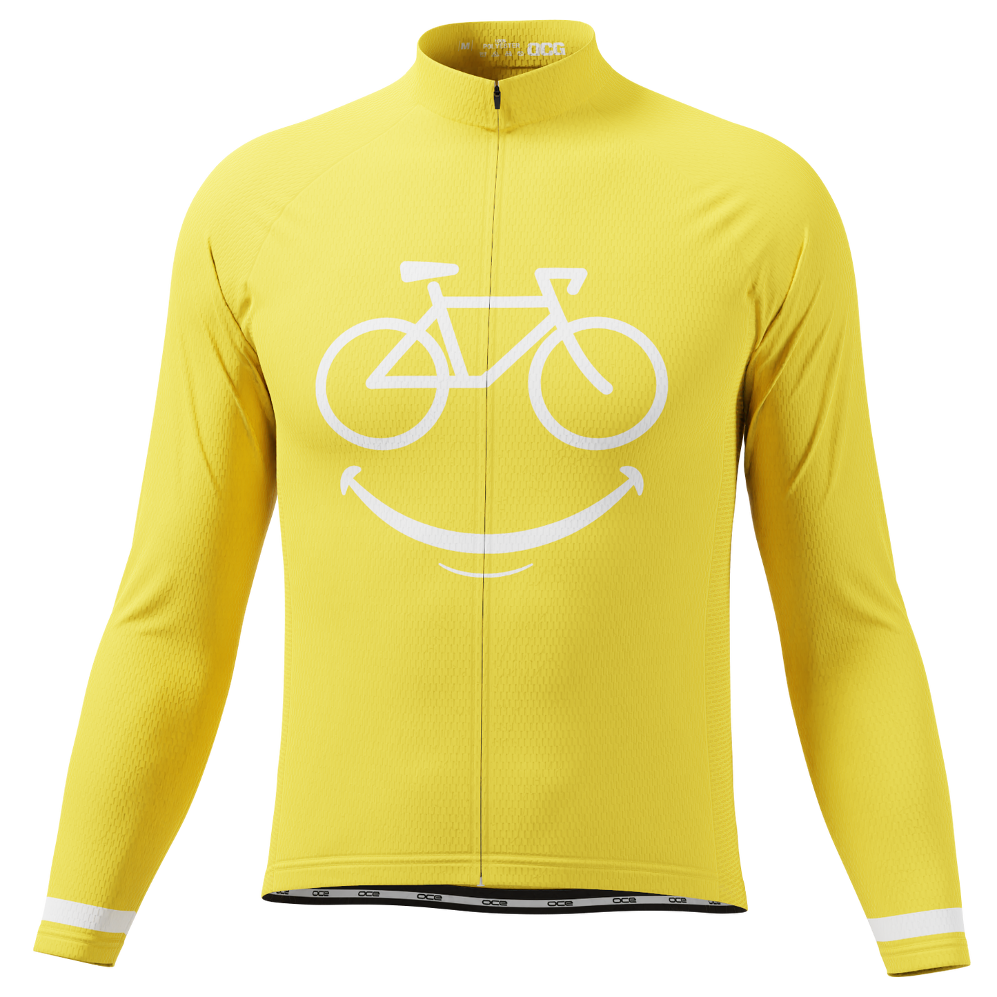 Men's Smiling Bike Long Sleeve Cycling Jersey