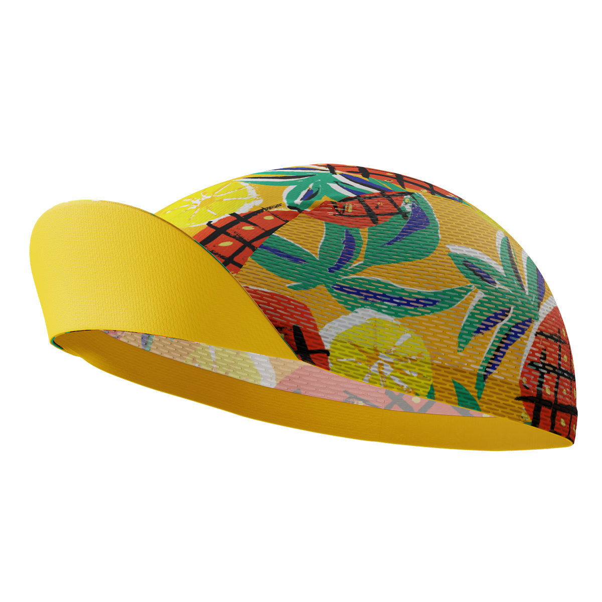 Unisex Pineapple Fun Quick Dry Cycling Cap