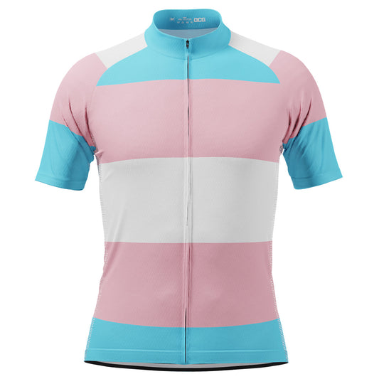 Men's LGBT Trans Pride Short Sleeve Cycling Jersey