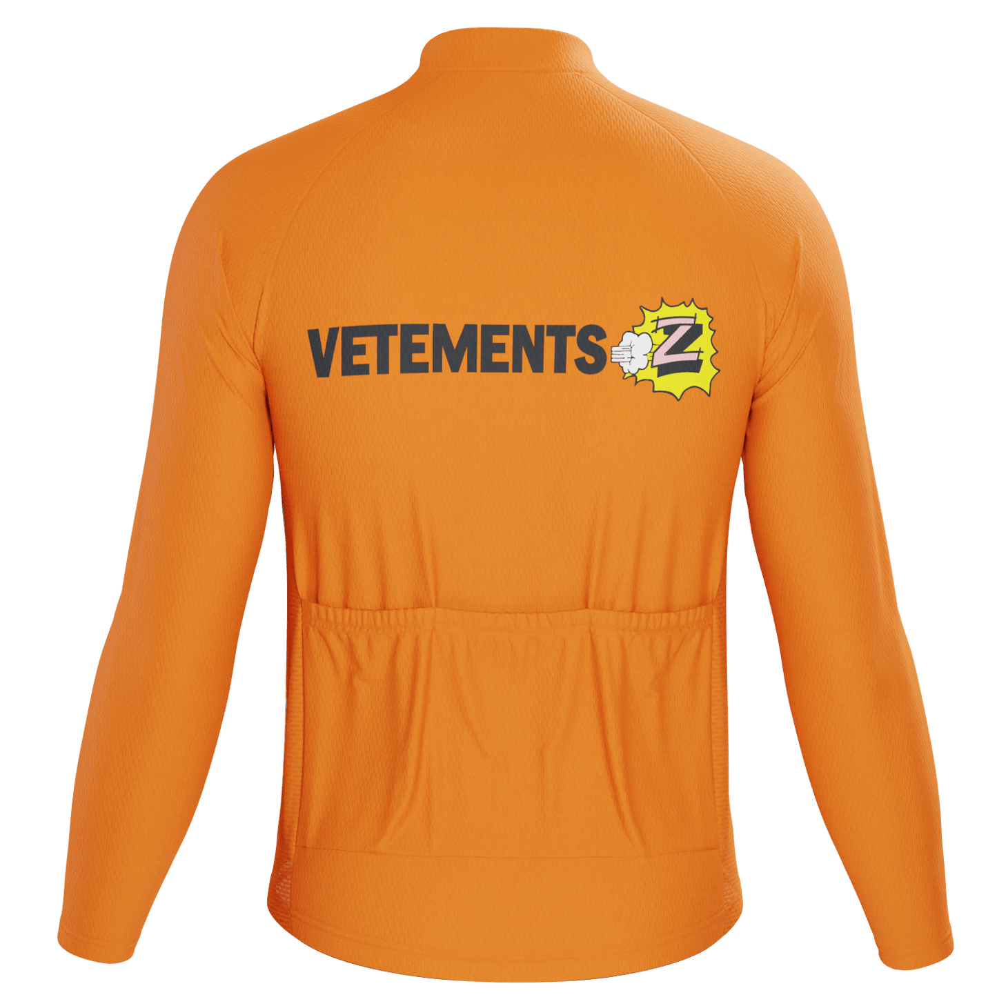 Men's Retro Vetements Team Z Long Sleeve Cycling Jersey