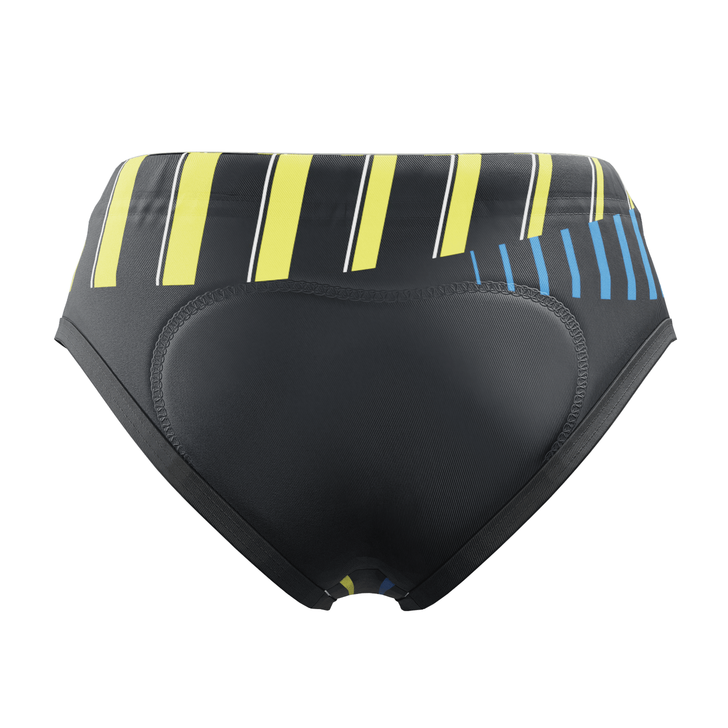 Women's Neon Stripes Gel Padded Cycling Underwear-Briefs