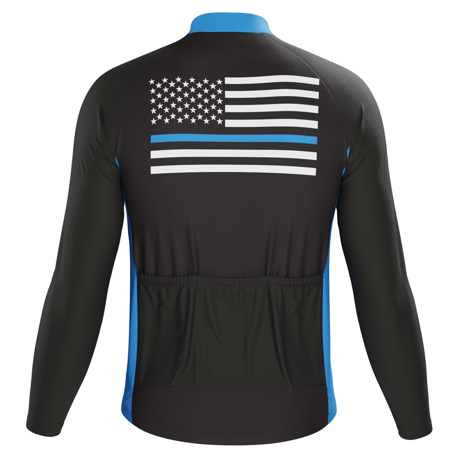 Men's American National Flag Long Sleeve Cycling Jersey