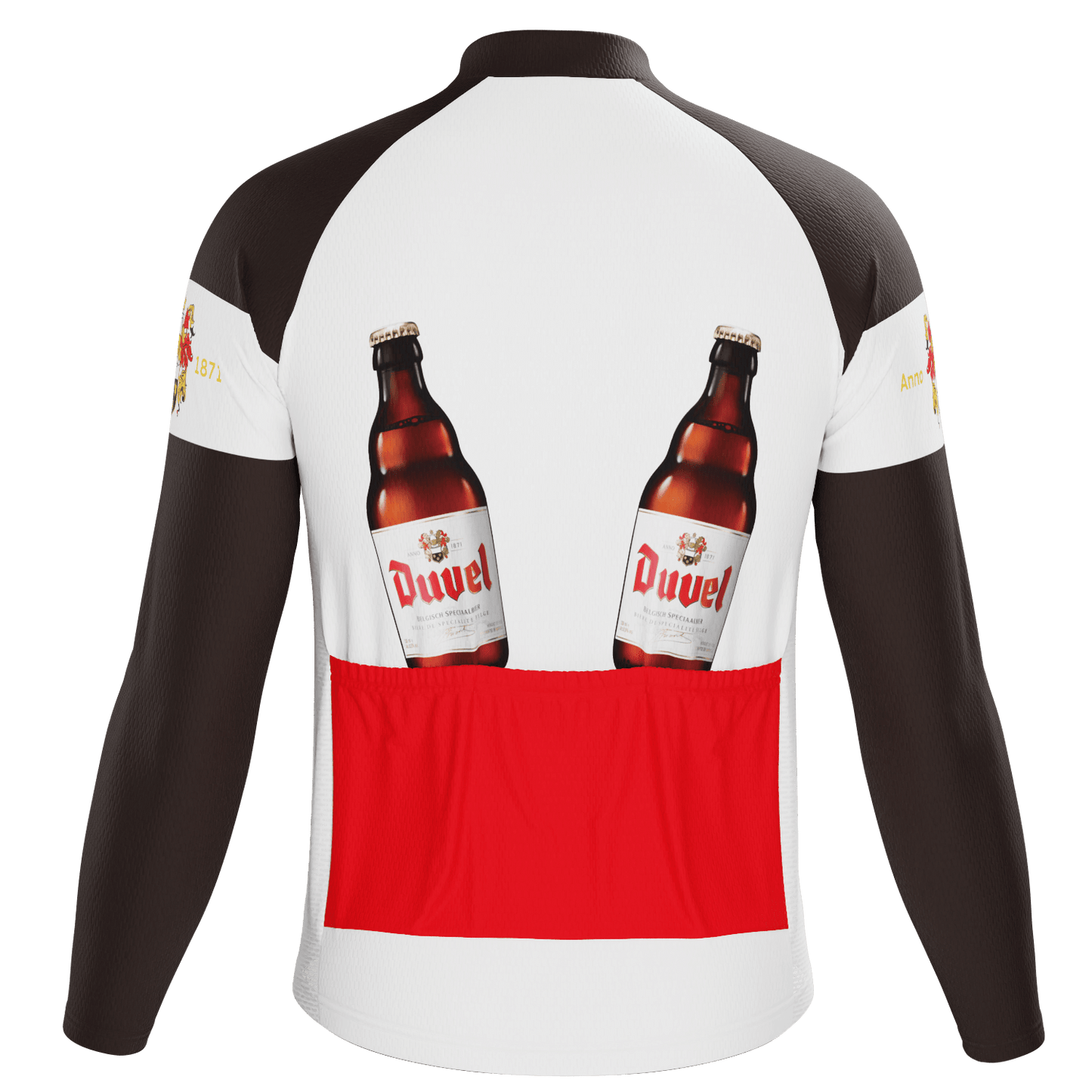 Men's Duvel Black Retro Long Sleeve Cycling Jersey