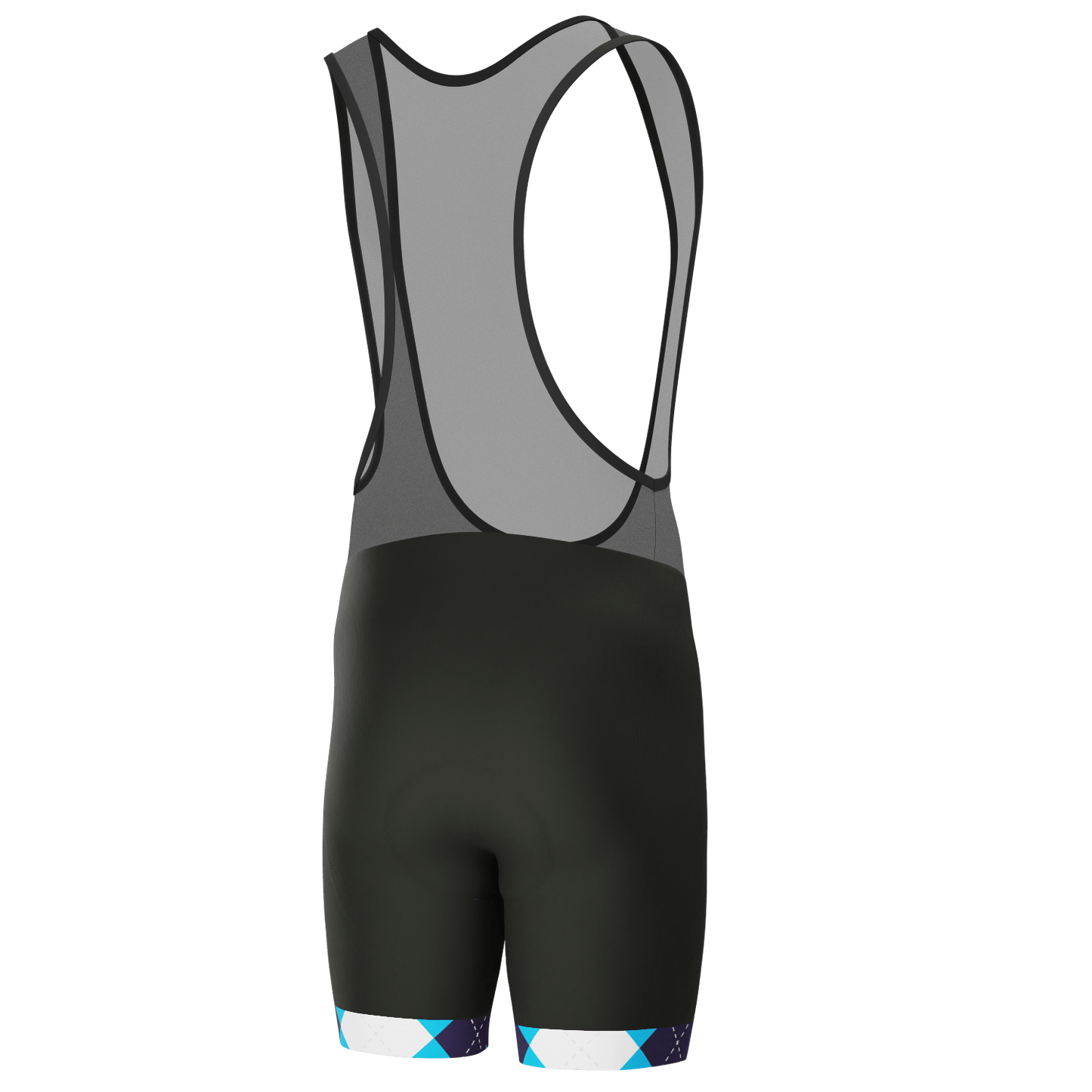 Men's Patchwork Gel Padded Cycling Bib