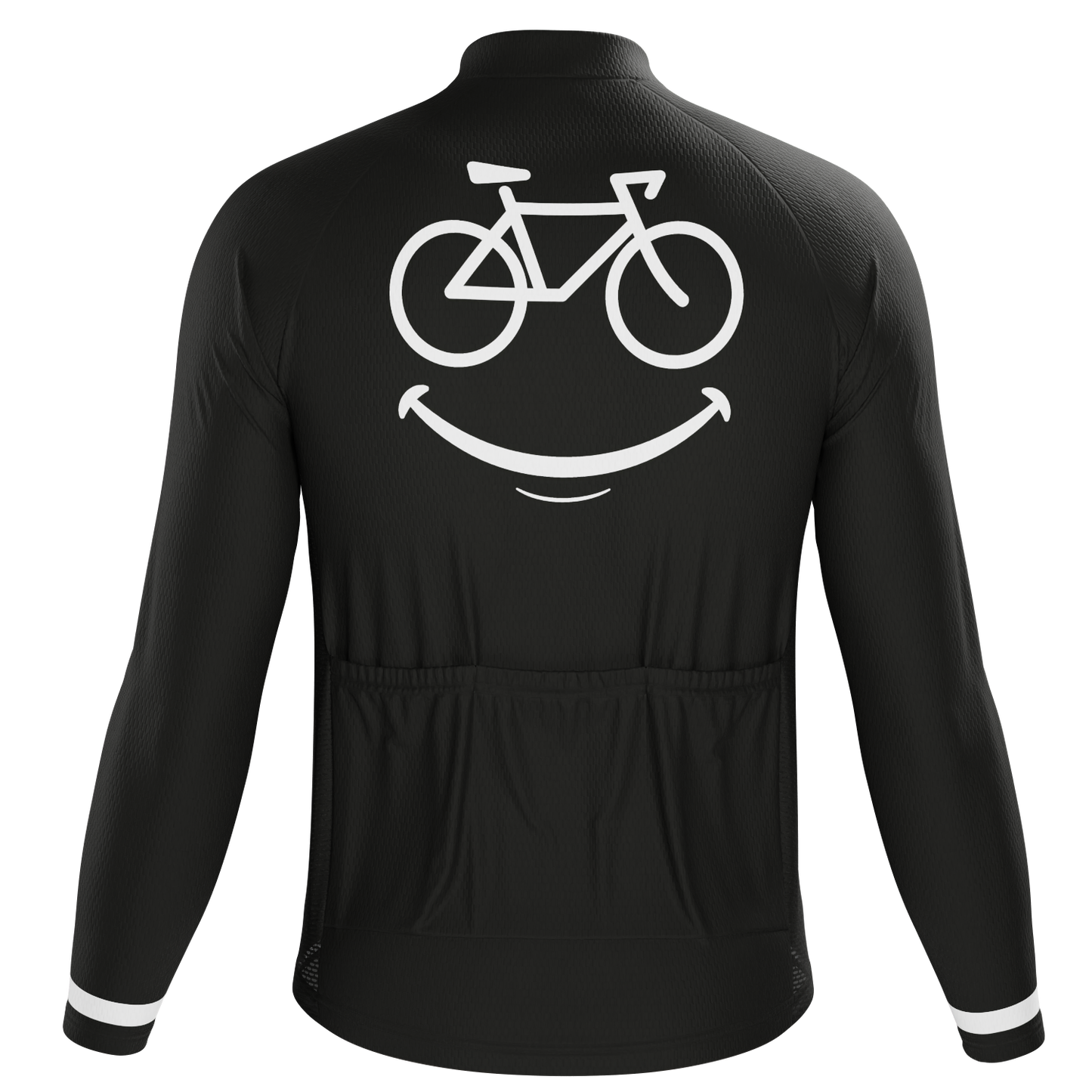 Men's Smiling Bike Long Sleeve Cycling Jersey