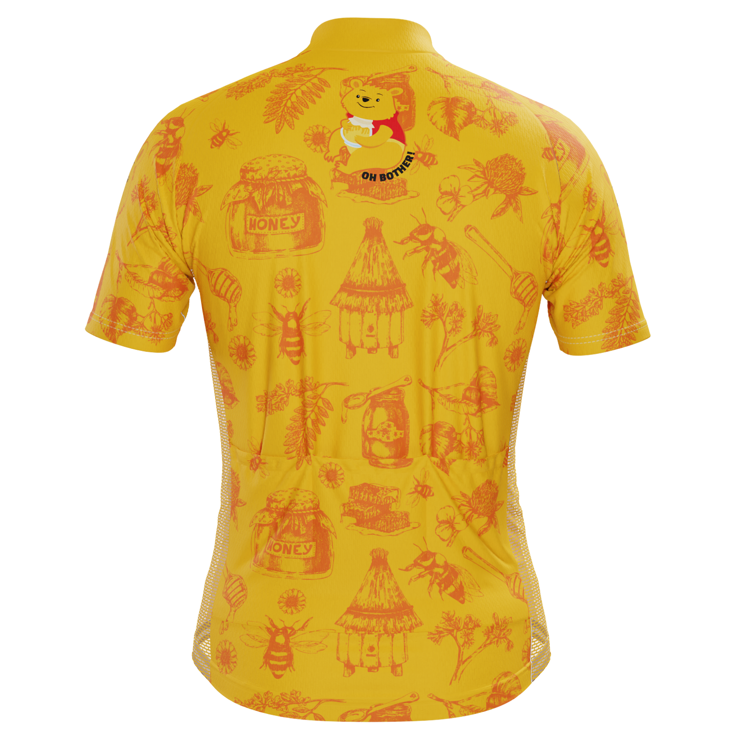 Men's Winnie The Pooh Oh Bother! Short Sleeve Cycling Jersey