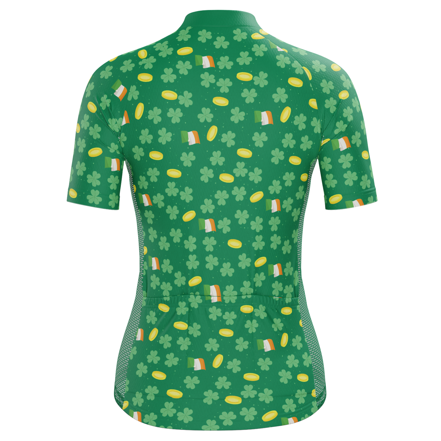 Women's Saint Patrick's Coins Short Sleeve Cycling Jersey