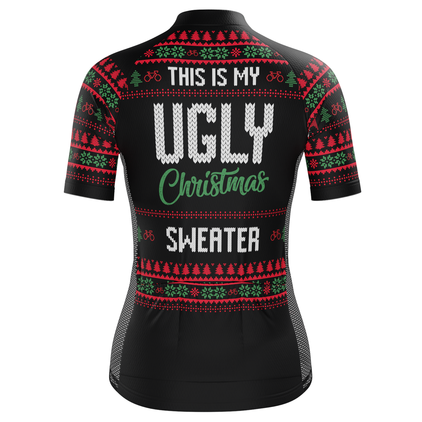 Women's This is my Ugly Christmas Sweater Short Sleeve Cycling Jersey