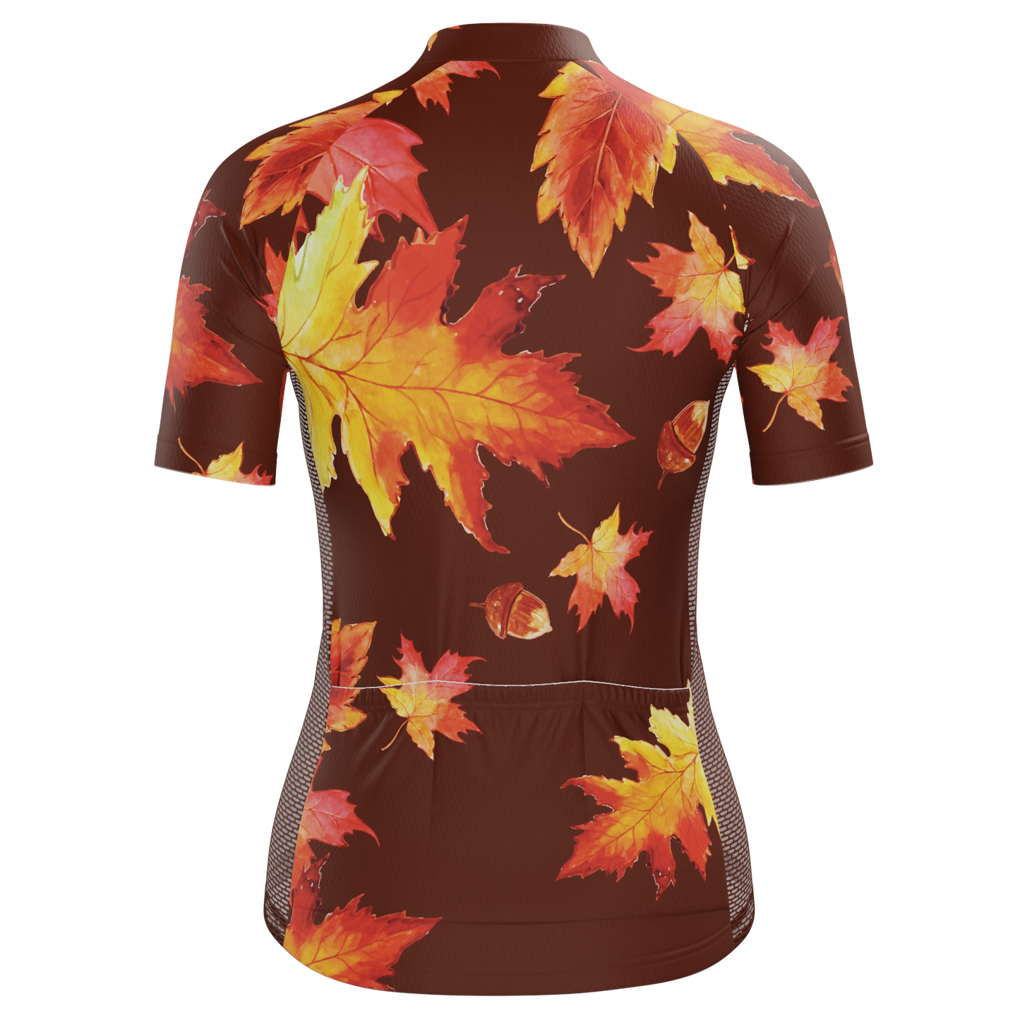 Women's Autumn Acorns Short Sleeve Cycling Jersey