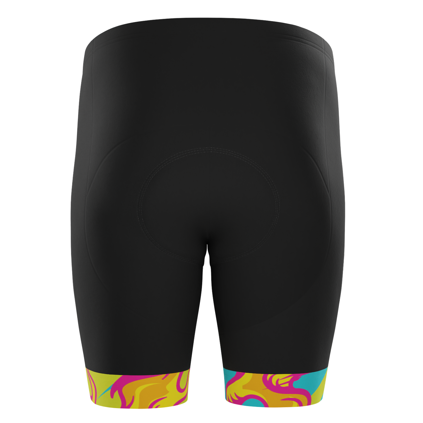 Men's Pedal Pushers Custom Team Design Gel Padded Cycling Shorts