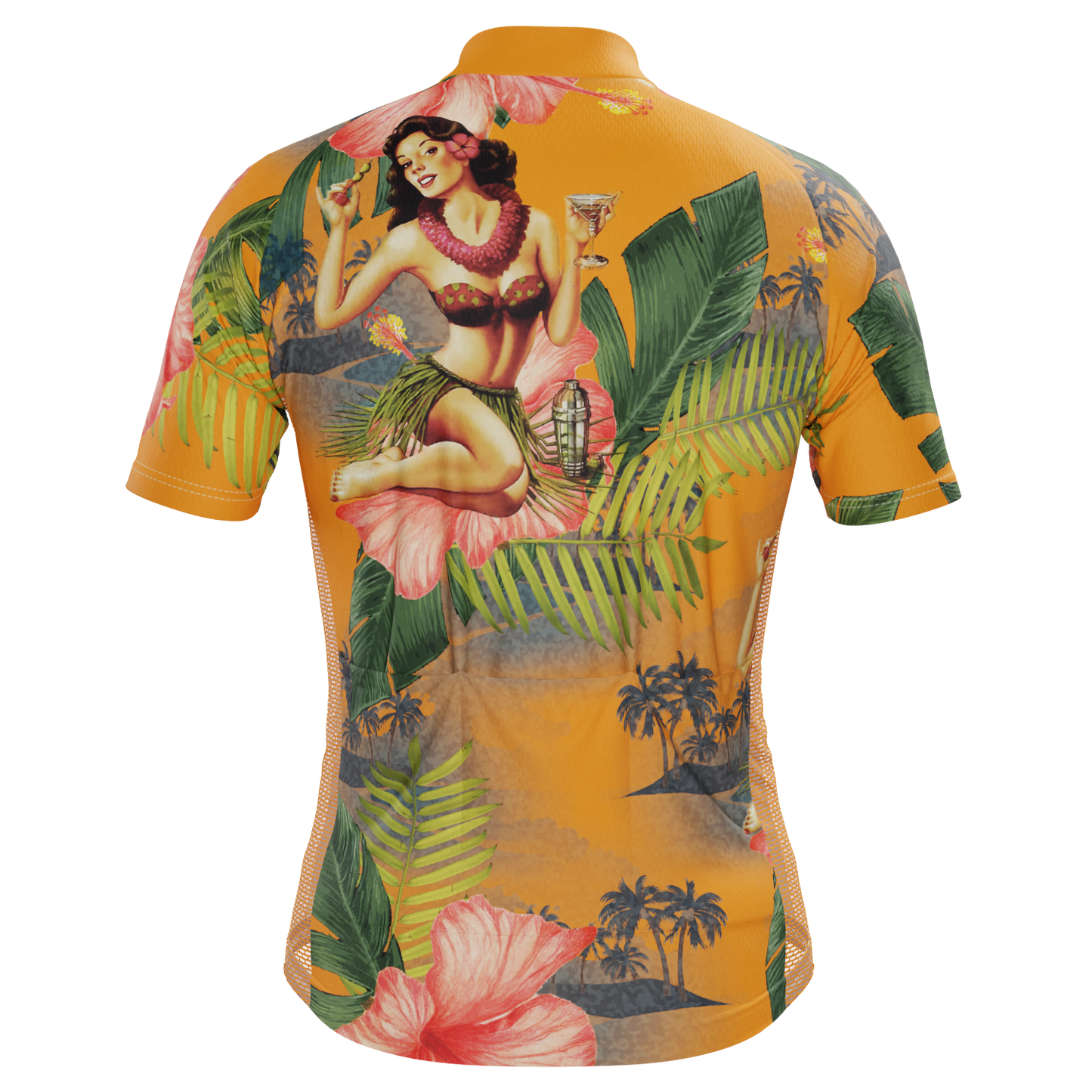 Men's Aloha Flowers Short Sleeve Cycling Jersey