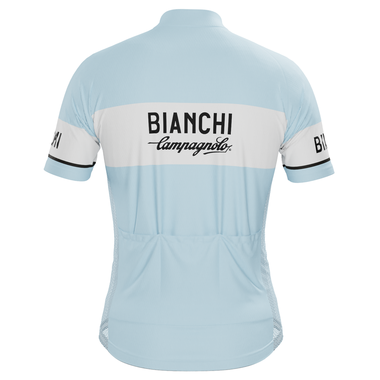 Men's Retro Bianchi Short Sleeve Cycling Jersey