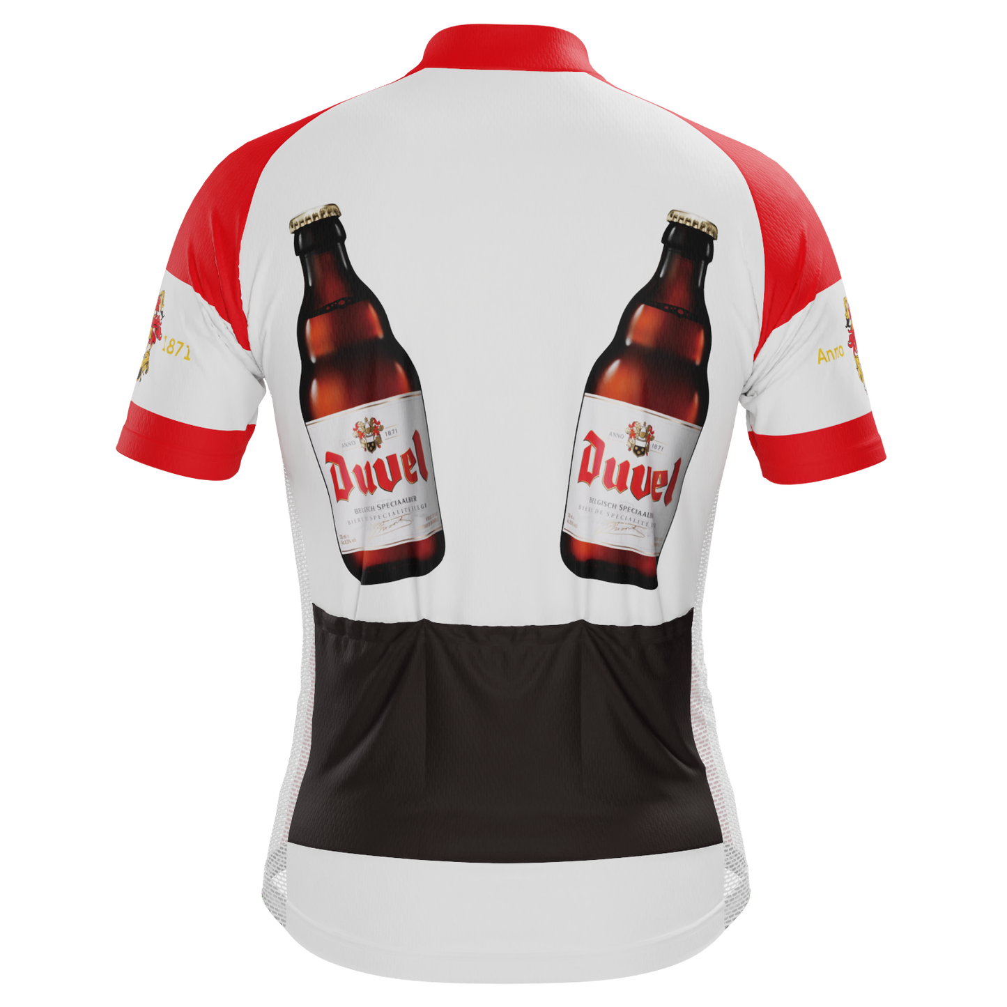 Men's Duvel Red Retro Short Sleeve Cycling Jersey