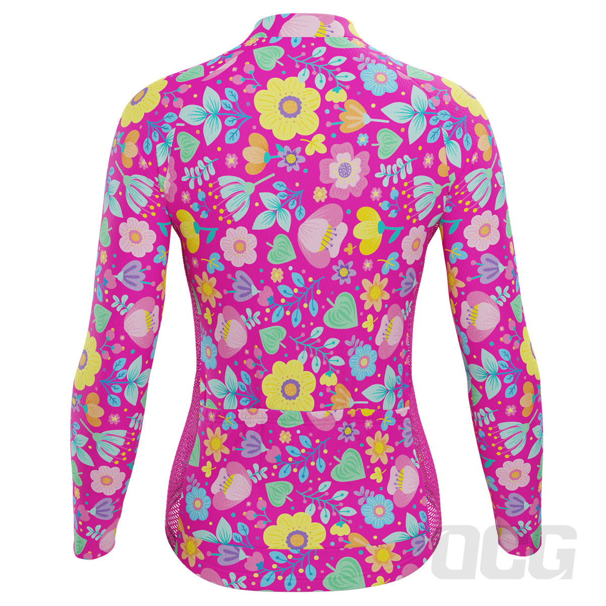 Women's Bouquet Floral Long Sleeve Cycling Jersey