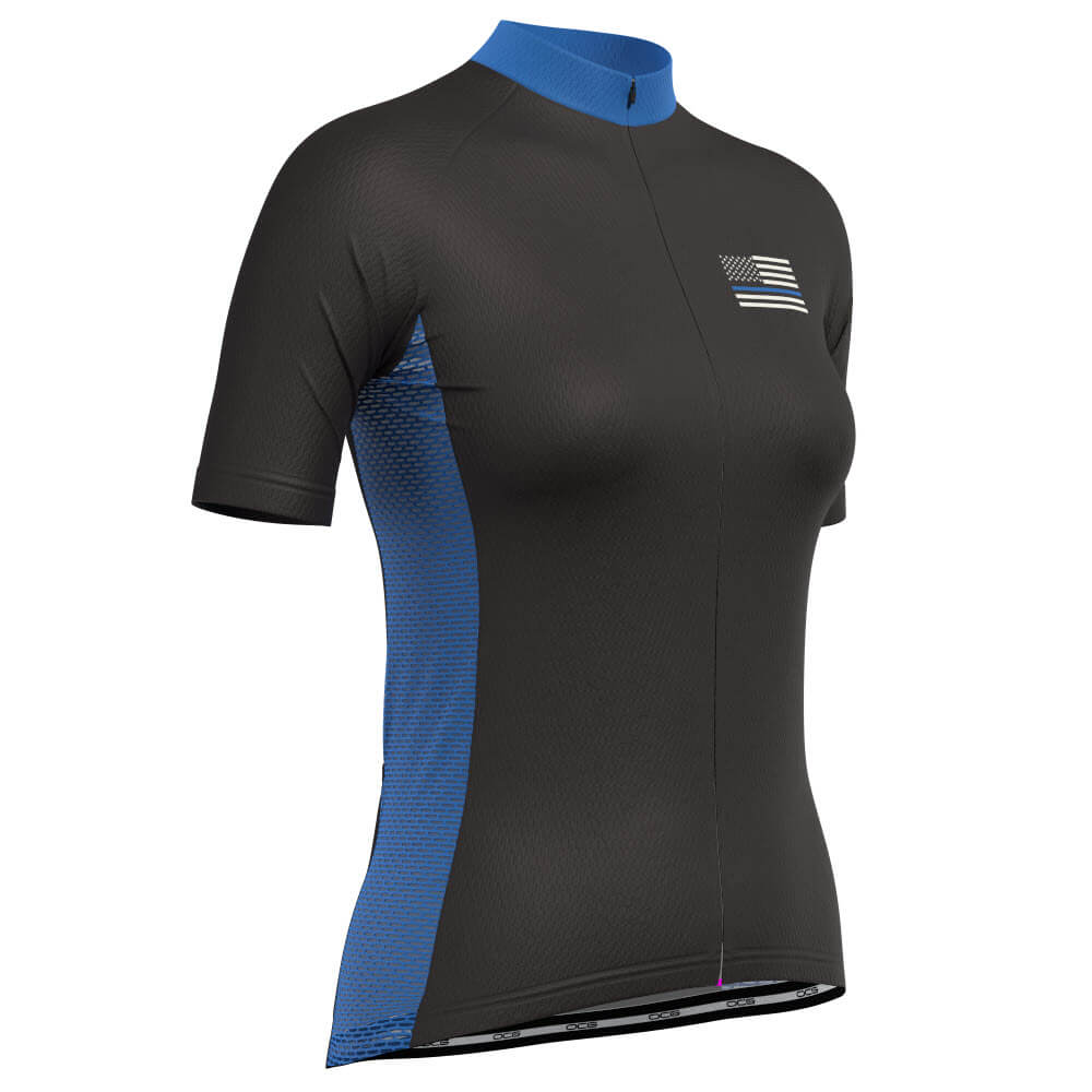 Women's Small American National Flag Short Sleeve Cycling Jersey