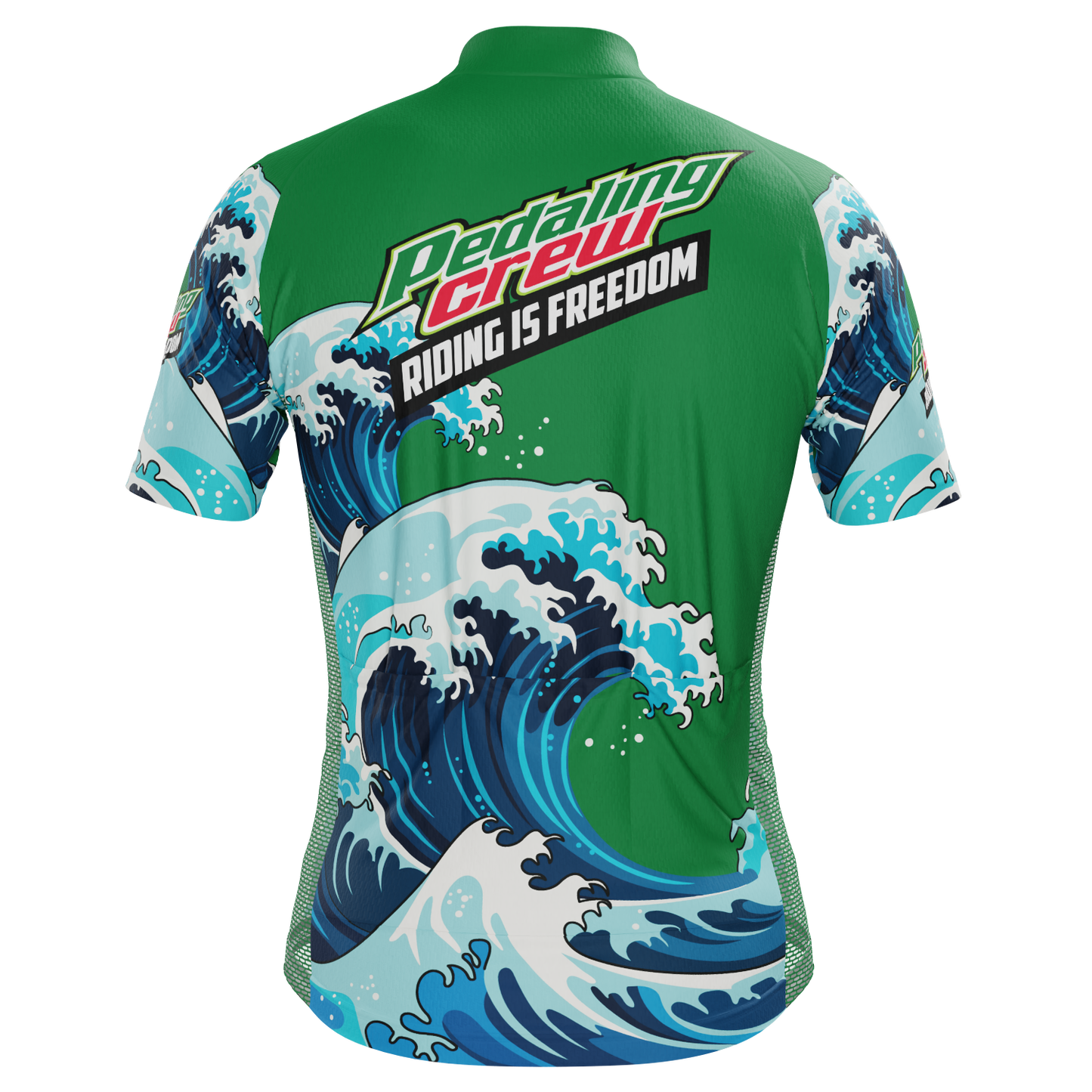 Men's Pedaling Crew - Riding Is Freedom Short Sleeve Cycling Jersey