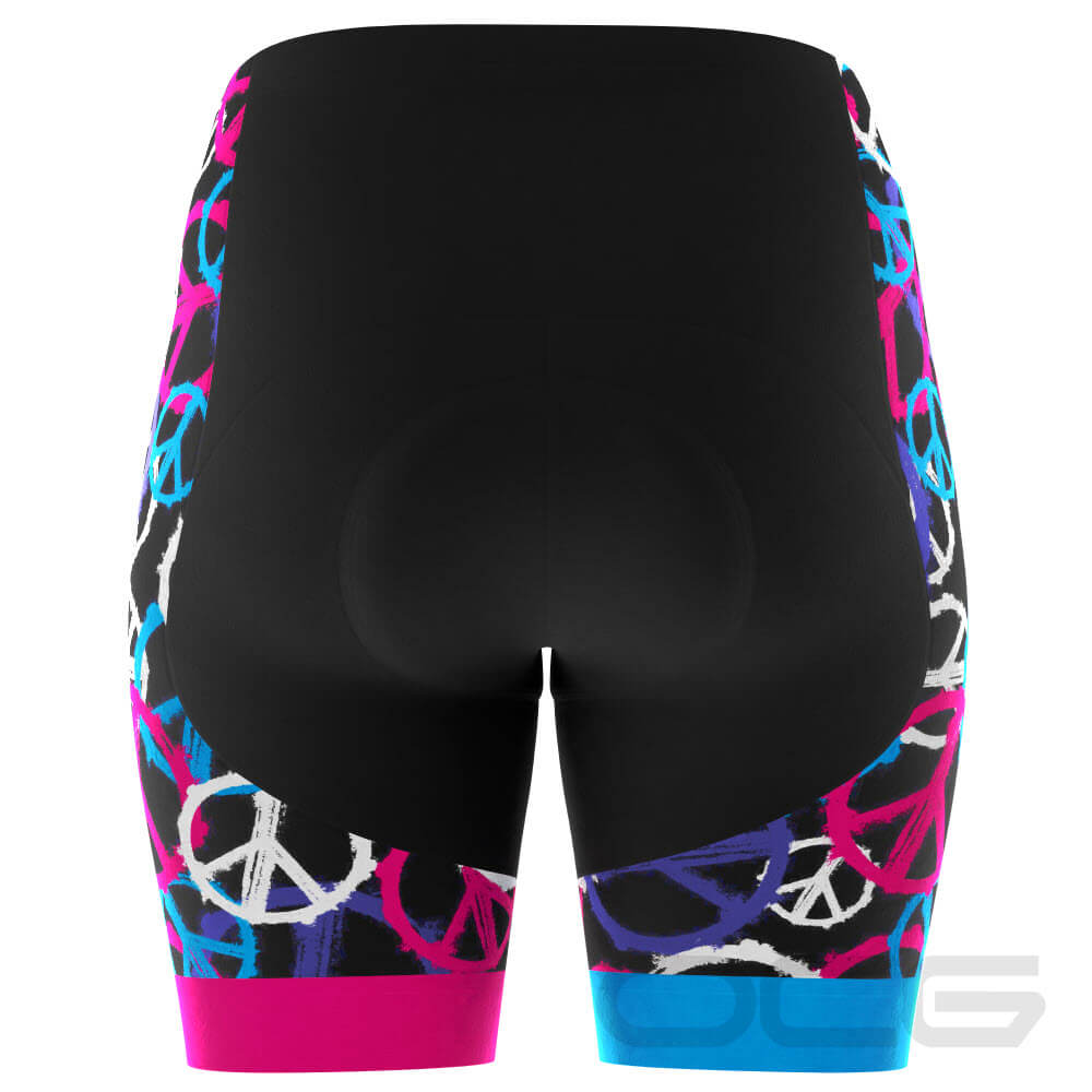 Women's Peace and Love Gel Padded Cycling Shorts