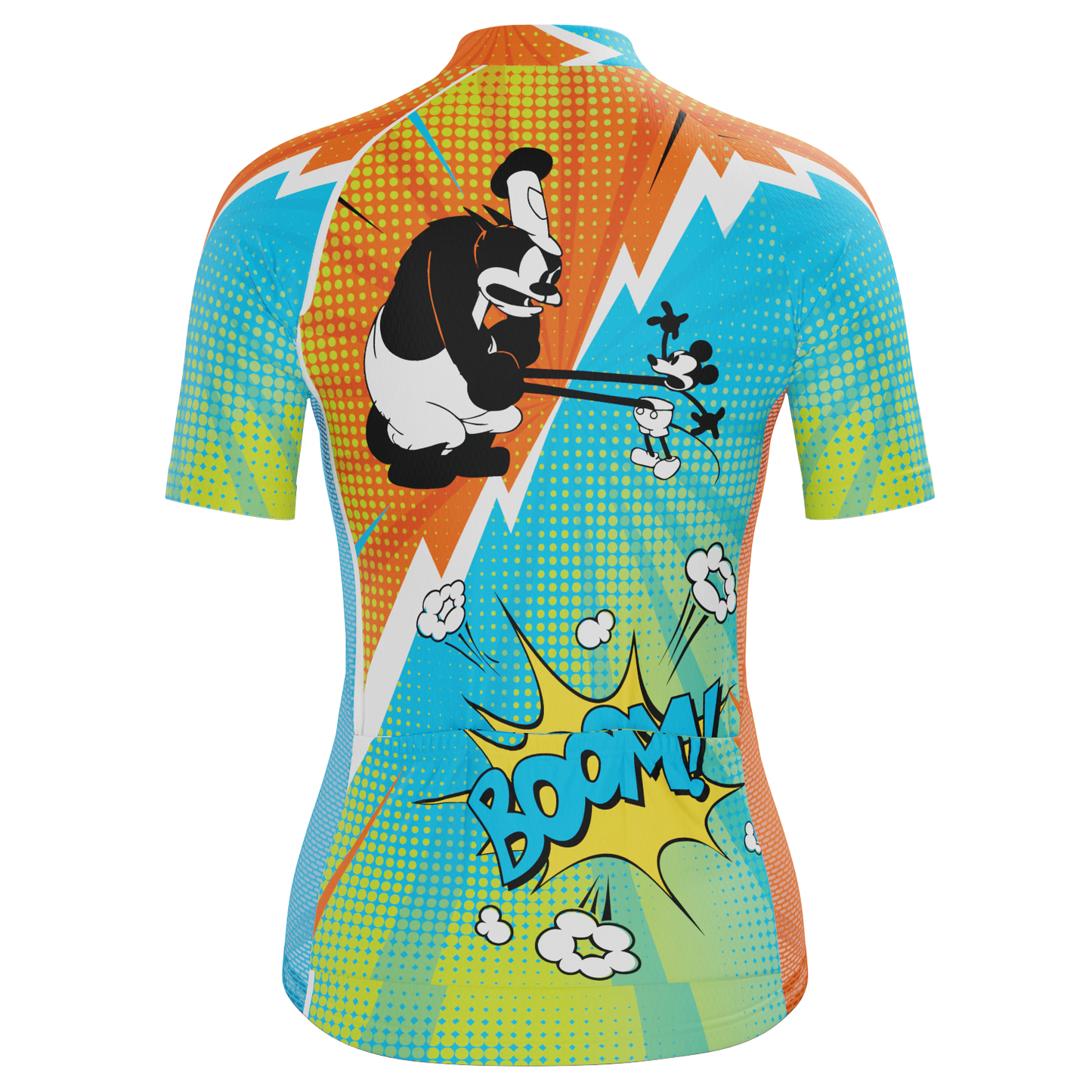 Women's Steamboat Willie Comics Short Sleeve Cycling Jersey