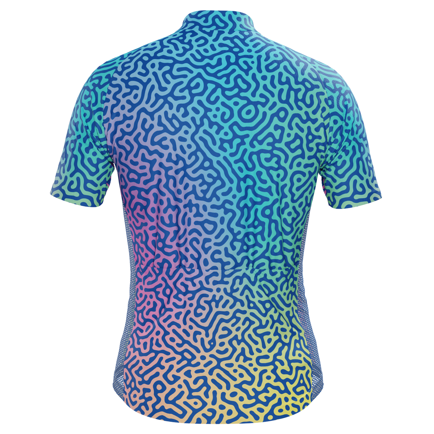 Men's Holographic Organic Lines Short Sleeve Cycling Jersey