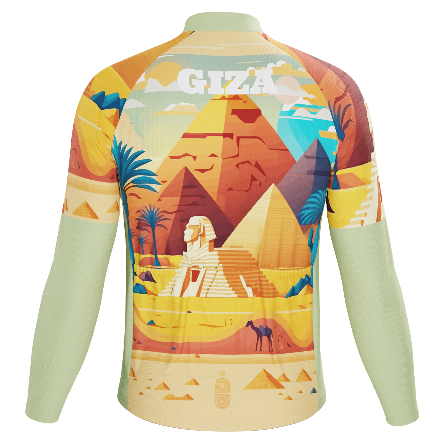 Men's Around The World - Giza Long Sleeve Cycling Jersey