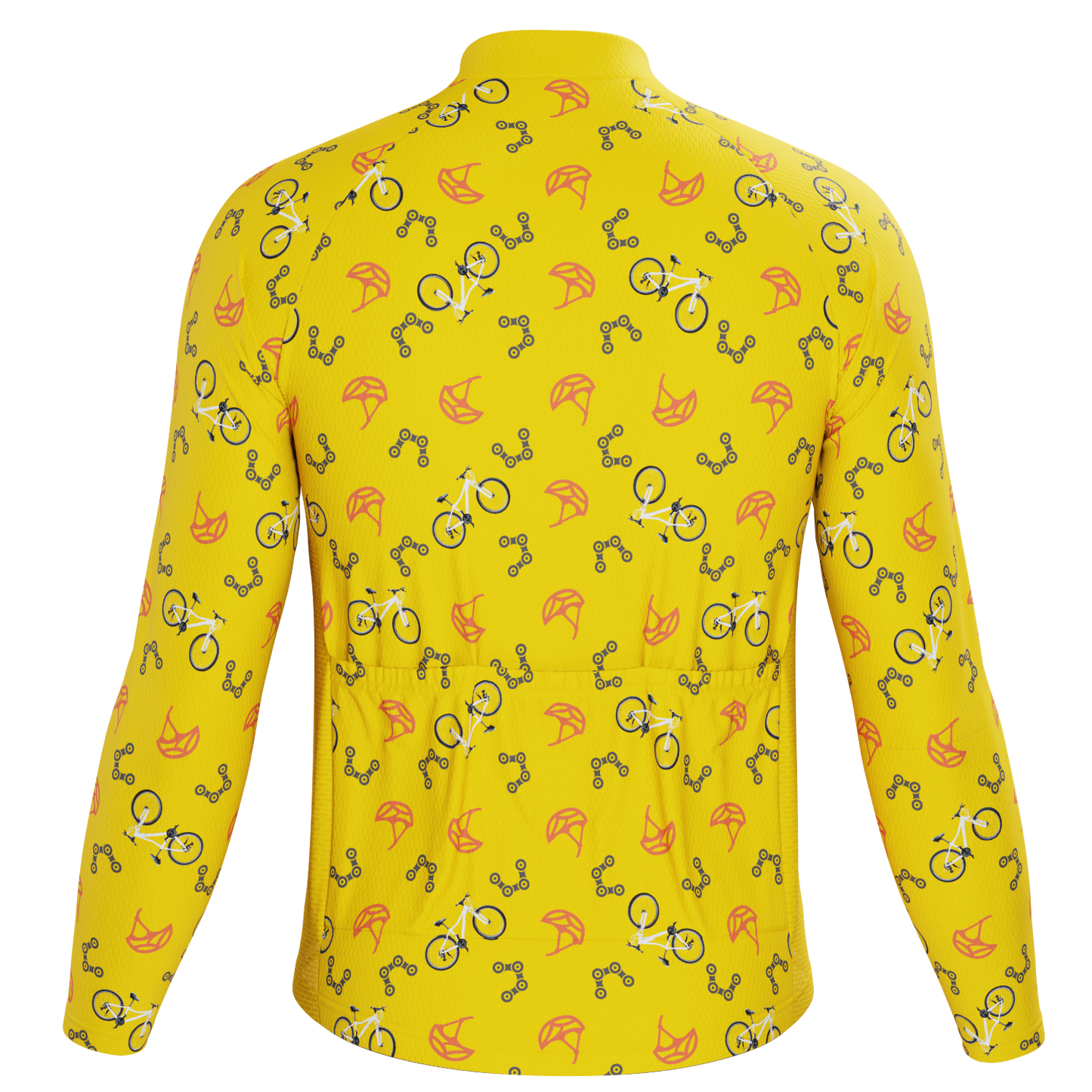Men's Custom Bike & Helmets Design Personalized Long Sleeve Cycling Jersey