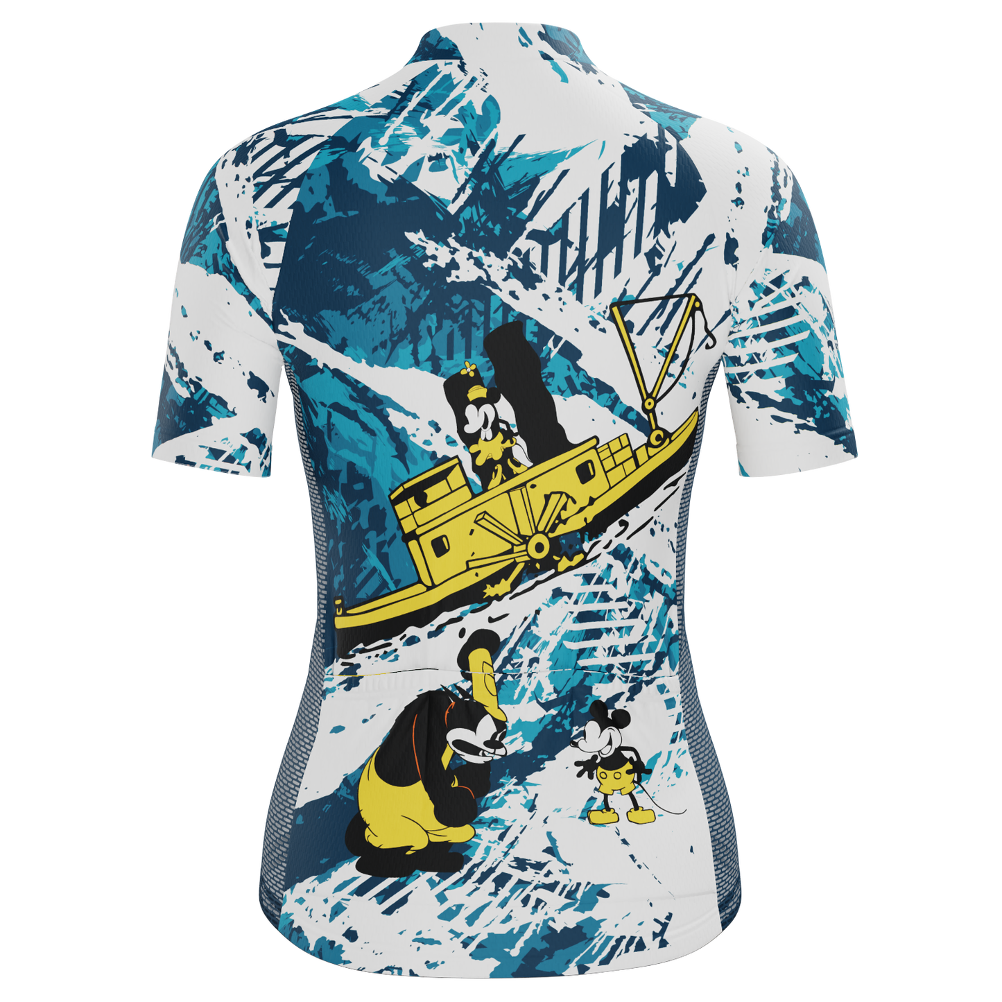 Women's Steamboat Willie in The Sea Short Sleeve Cycling Jersey