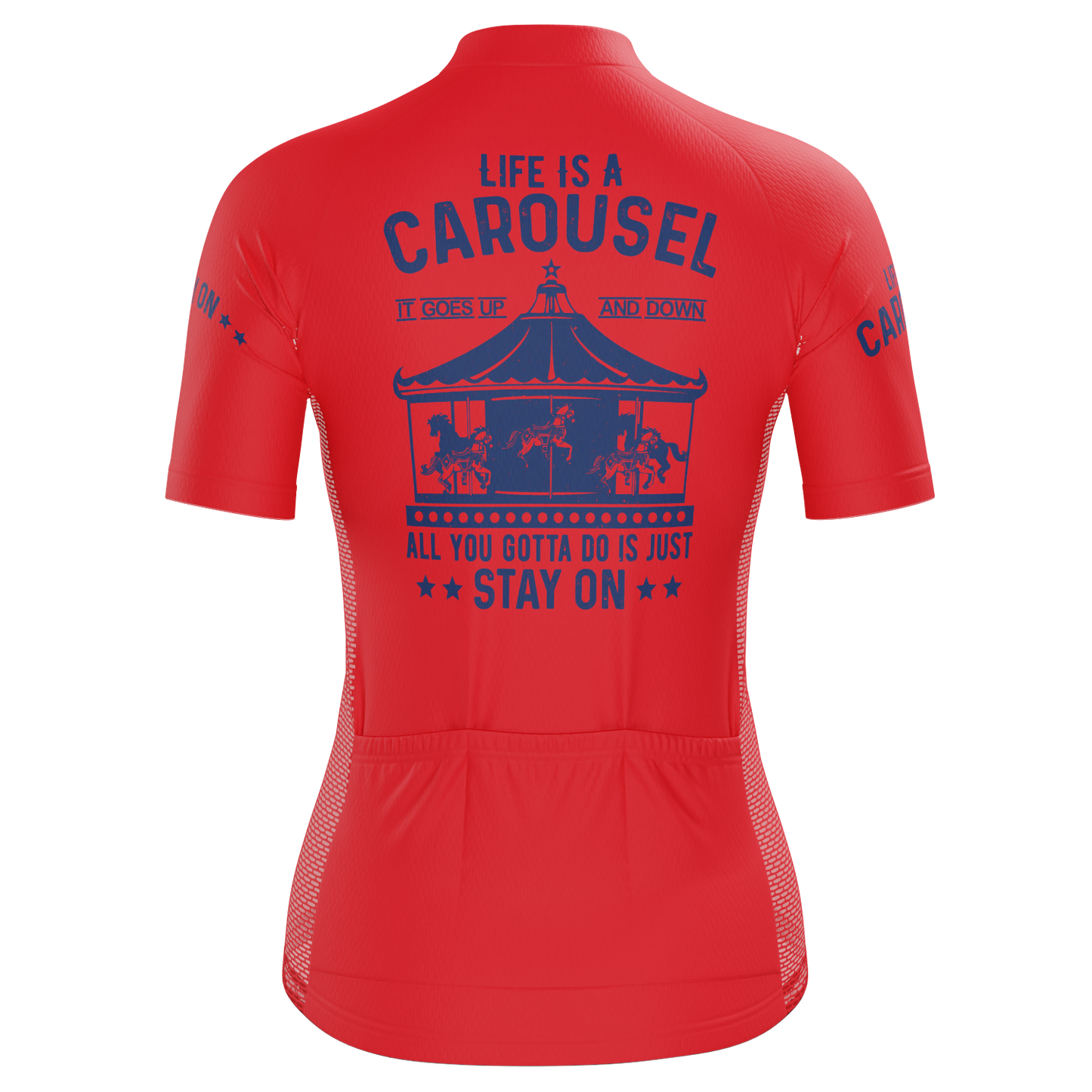 Women's Life Is Like A Carousel Short Sleeve Cycling Jersey