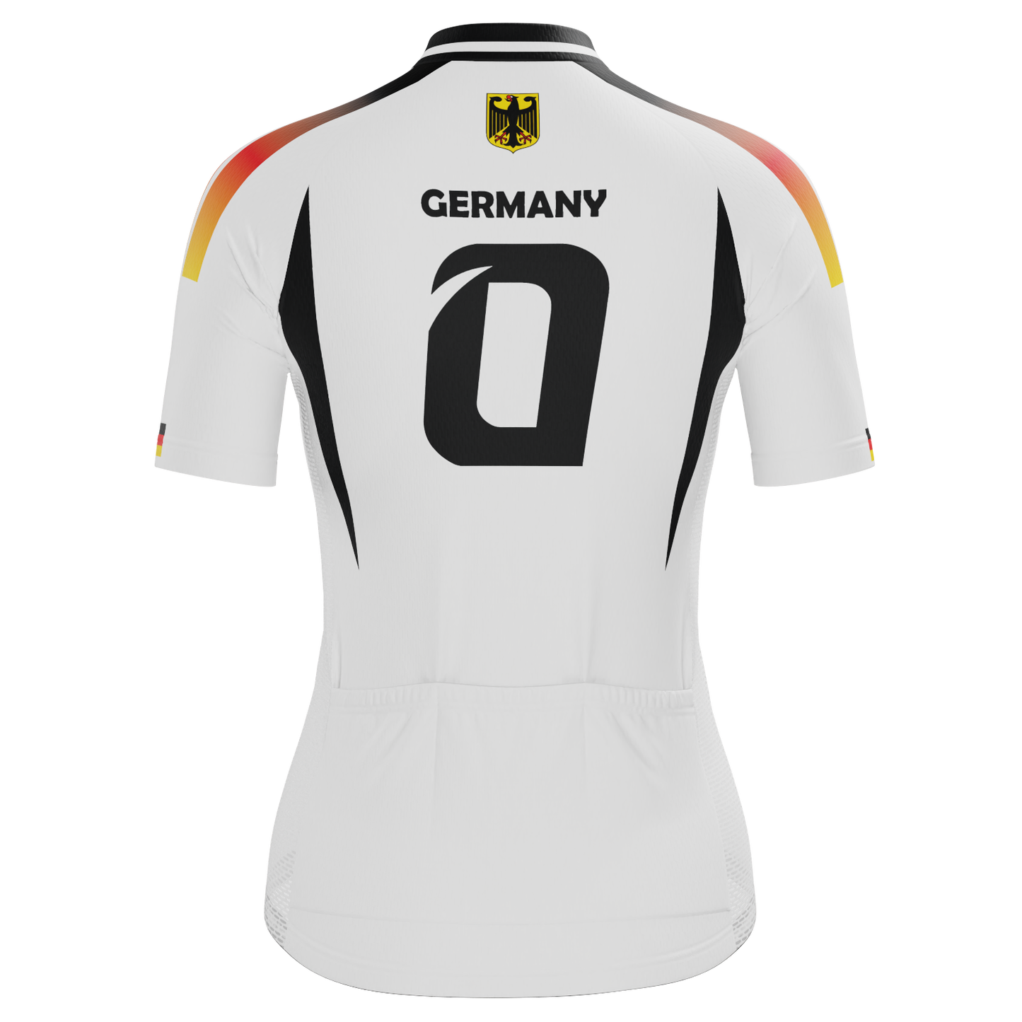 Women's Germany Soccer Short Sleeve Cycling Jersey