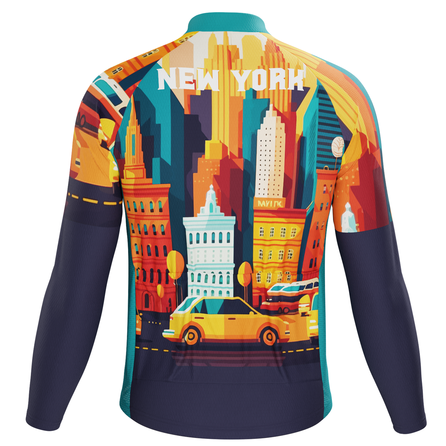 Men's Around The World - New York Long Sleeve Cycling Jersey