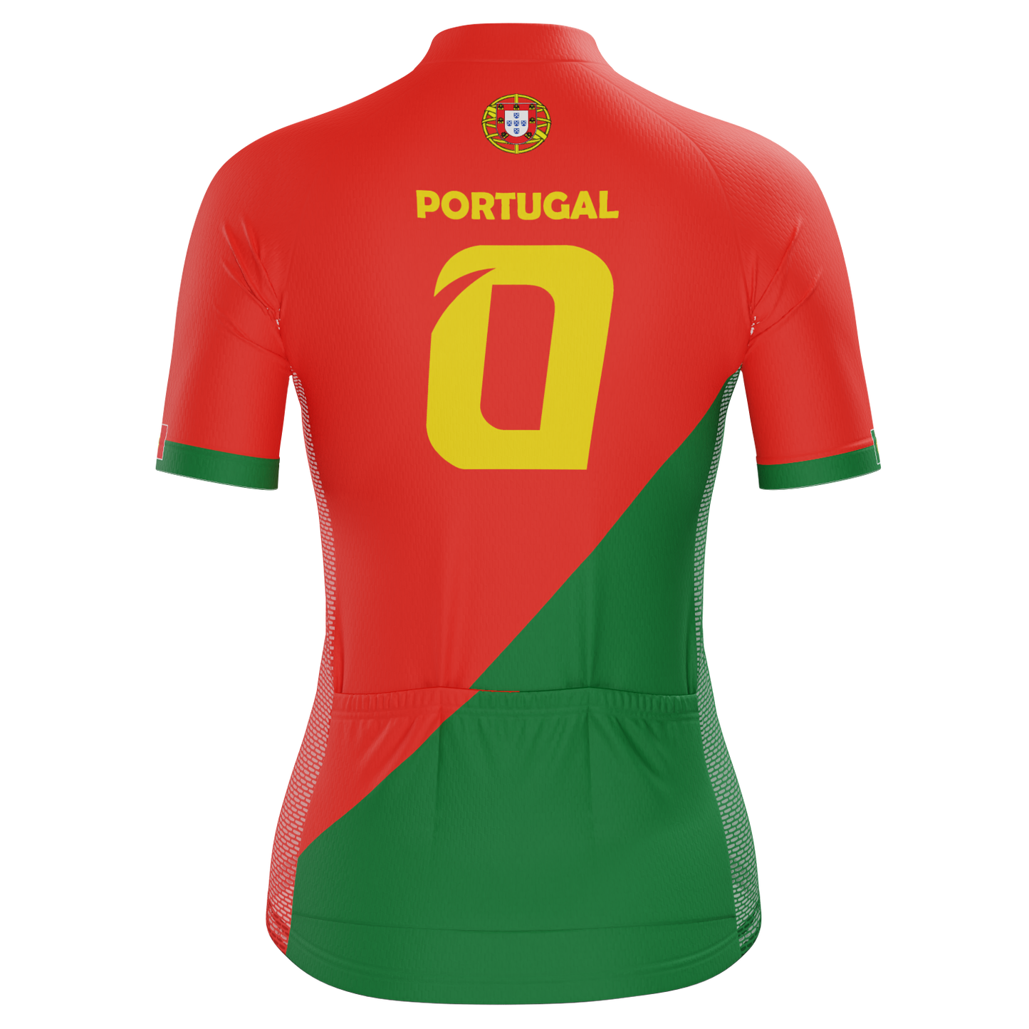 Women's Portugal Soccer Short Sleeve Cycling Jersey