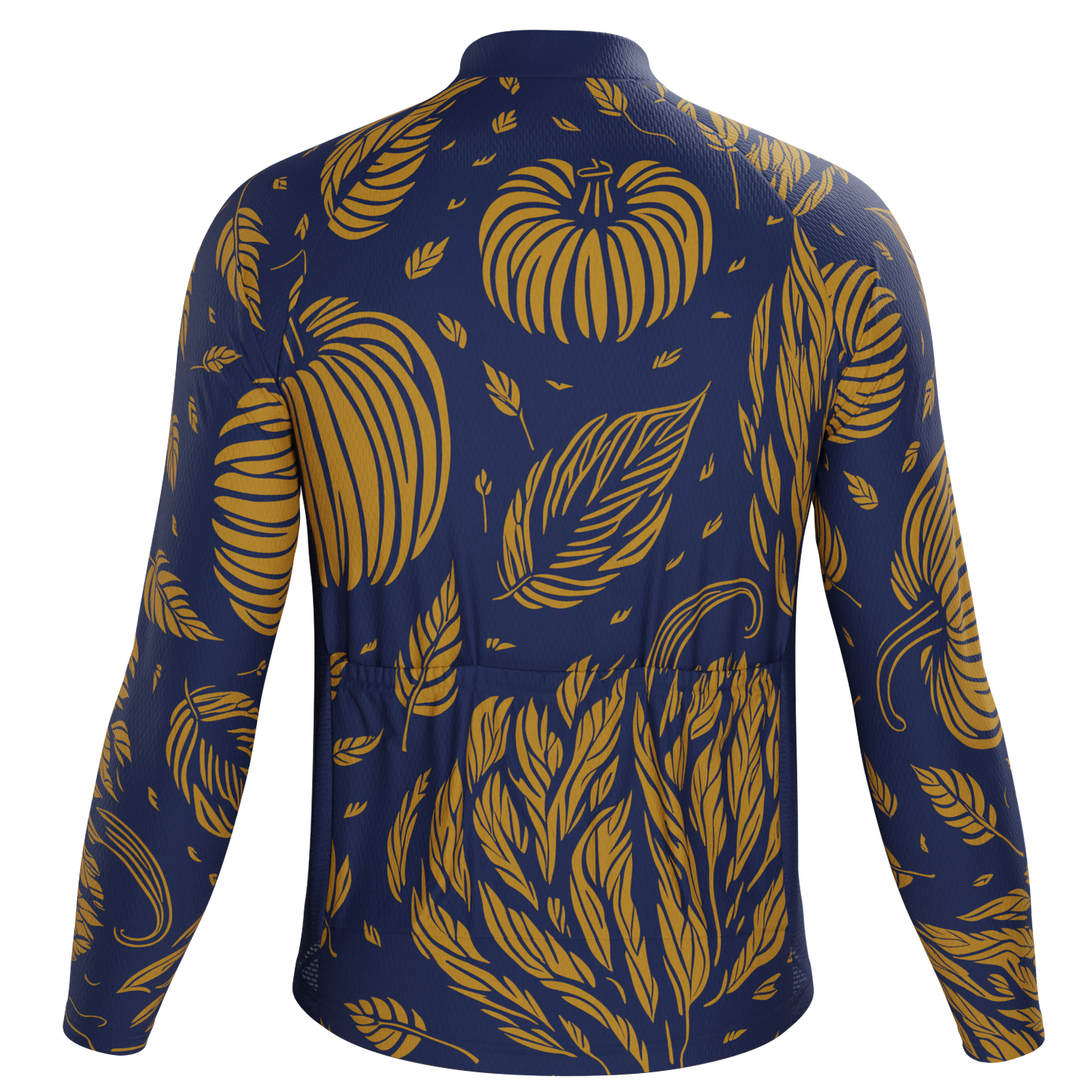 Men's Fall Pumpkins Long Sleeve Cycling Jersey
