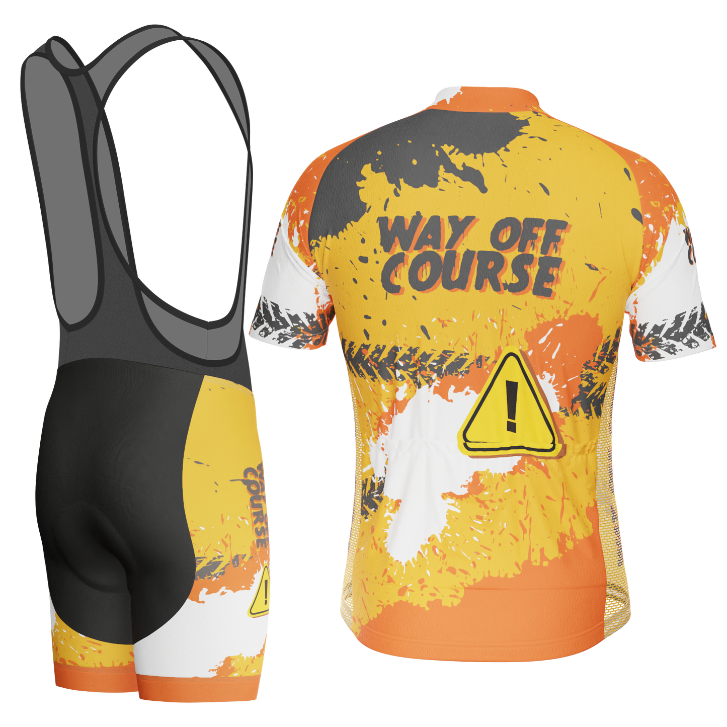 Men's Way Off Course Short Sleeve 2 Piece Cycling Kit