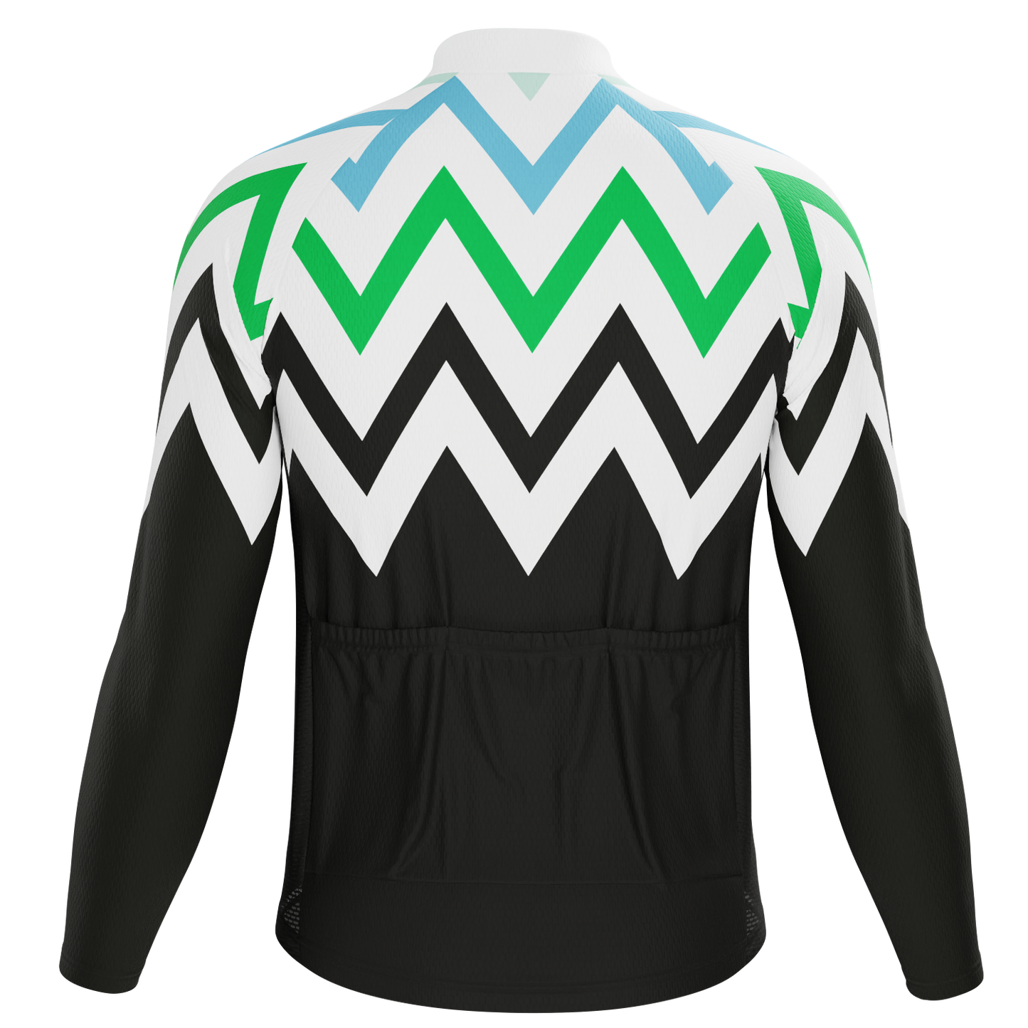 Men's ZigZag Mountain Long Sleeve Cycling Jersey