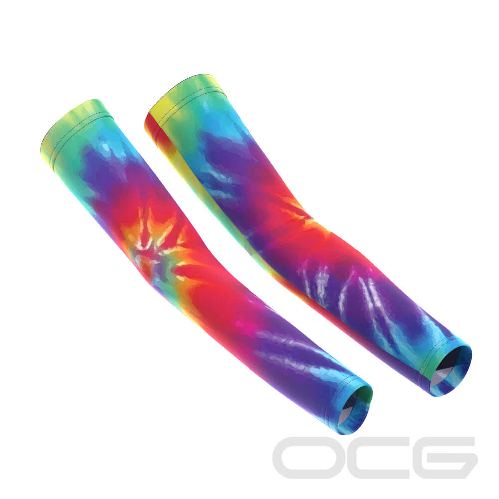 Unisex Tie Dye Quick Dry Cycling Arm-Warmers