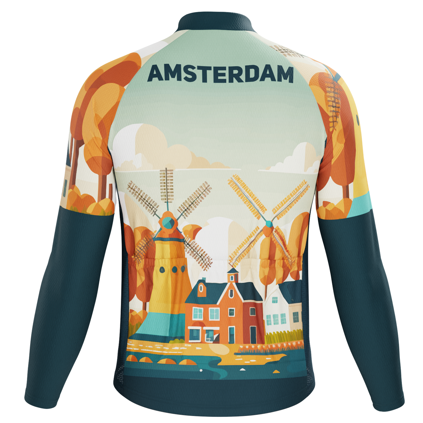 Men's Around The World - Amsterdam Long Sleeve Cycling Jersey