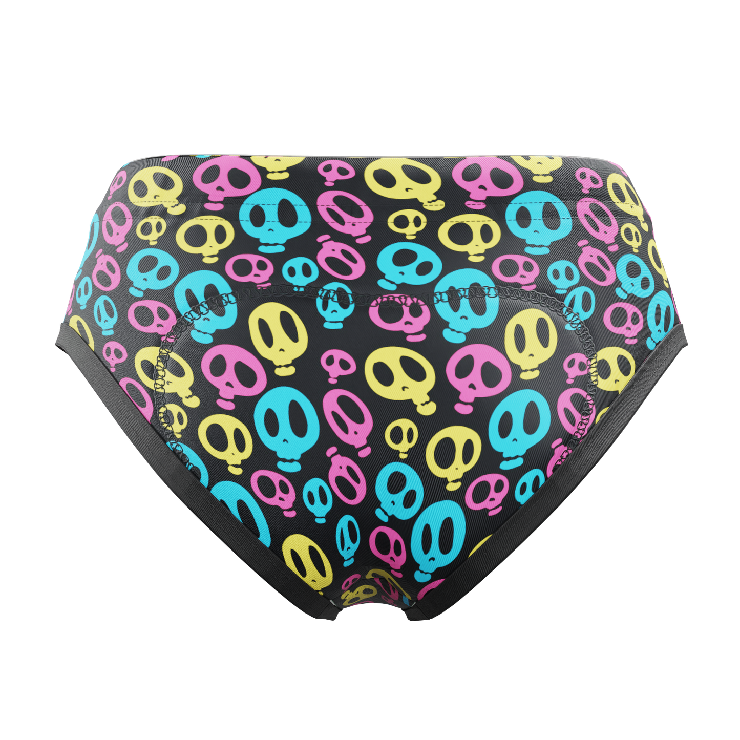 Women's Skulls Gel Padded Cycling Underwear-Briefs
