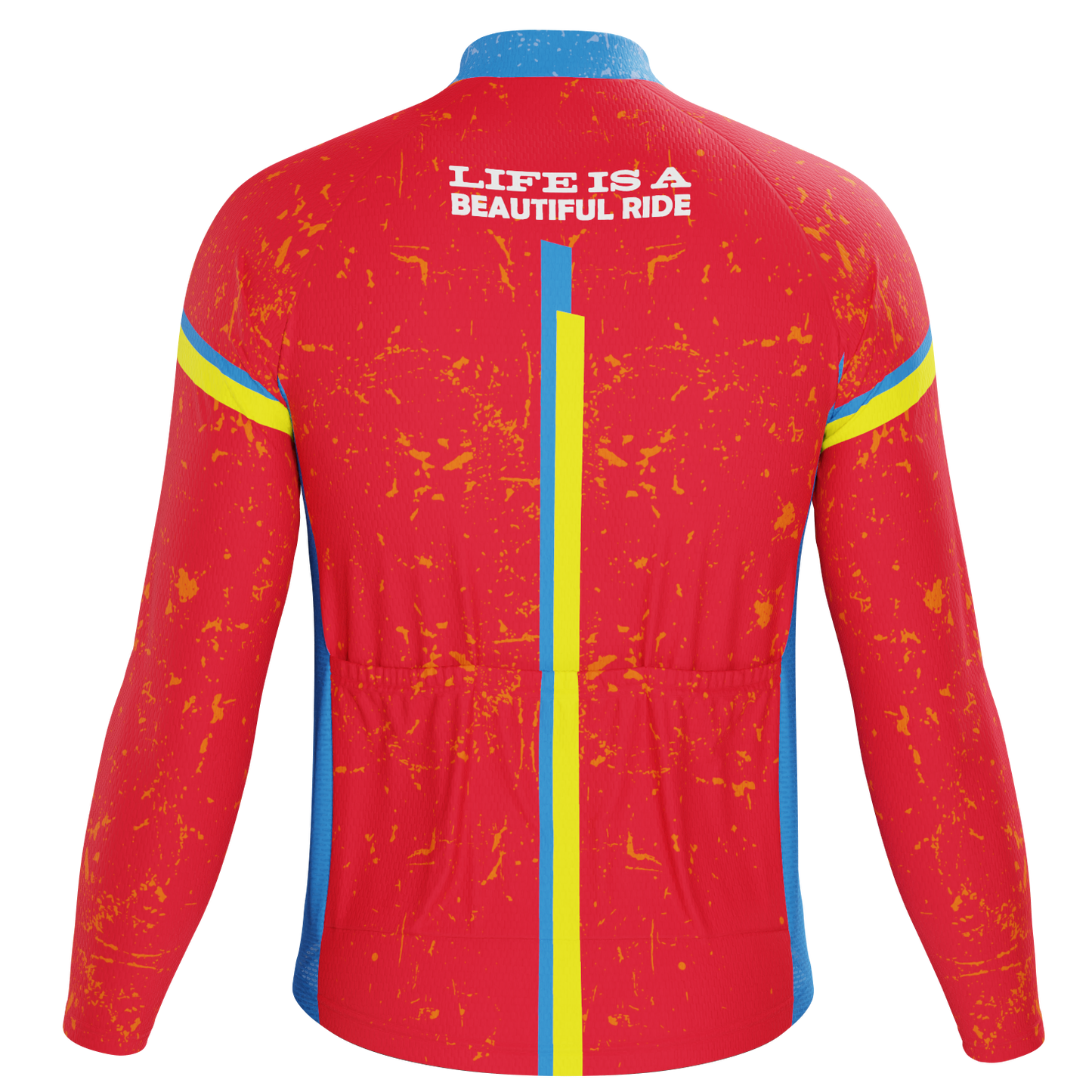 Men's Life is a Beautiful Ride Long Sleeve Cycling Jersey