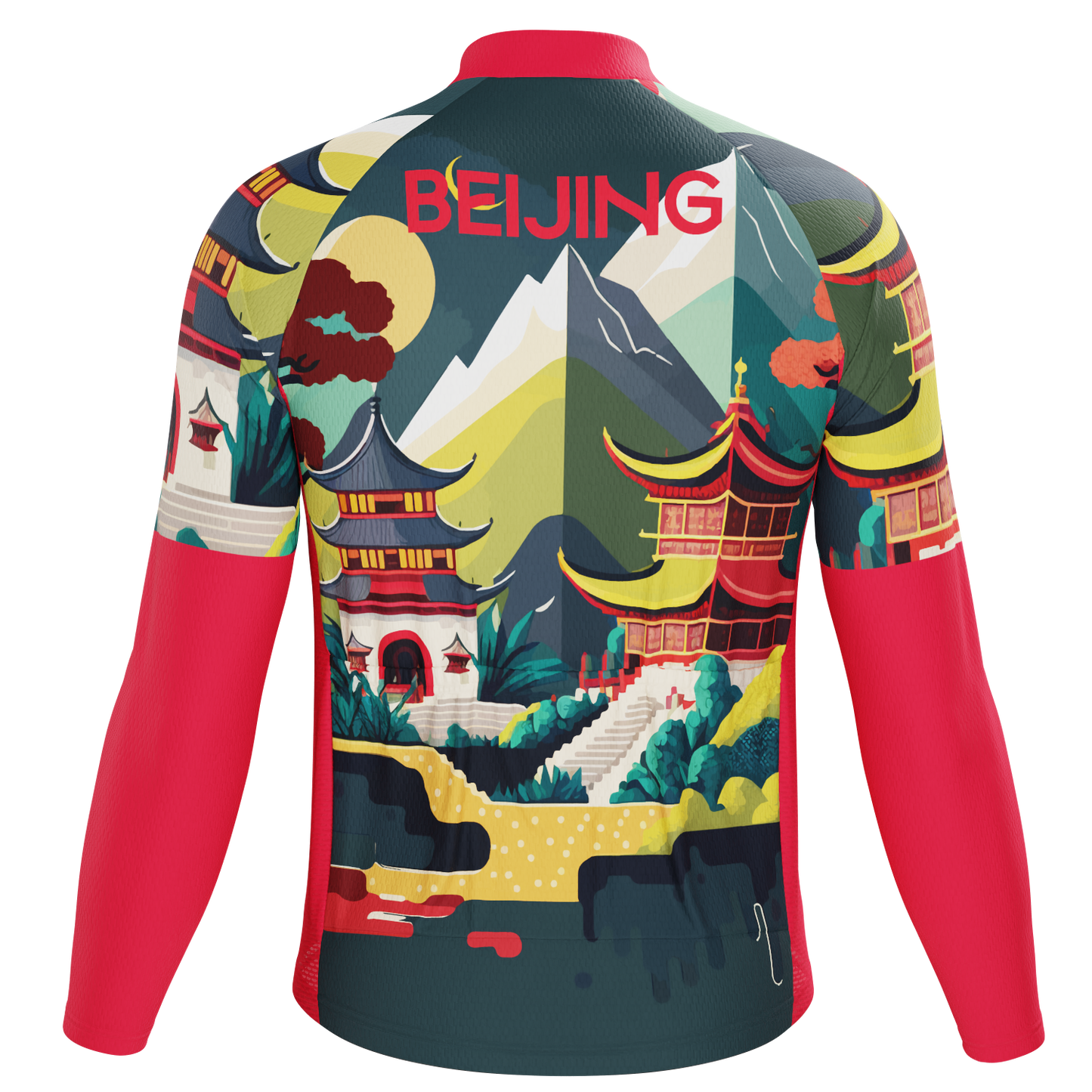 Men's Around The World - Beijing Long Sleeve Cycling Jersey