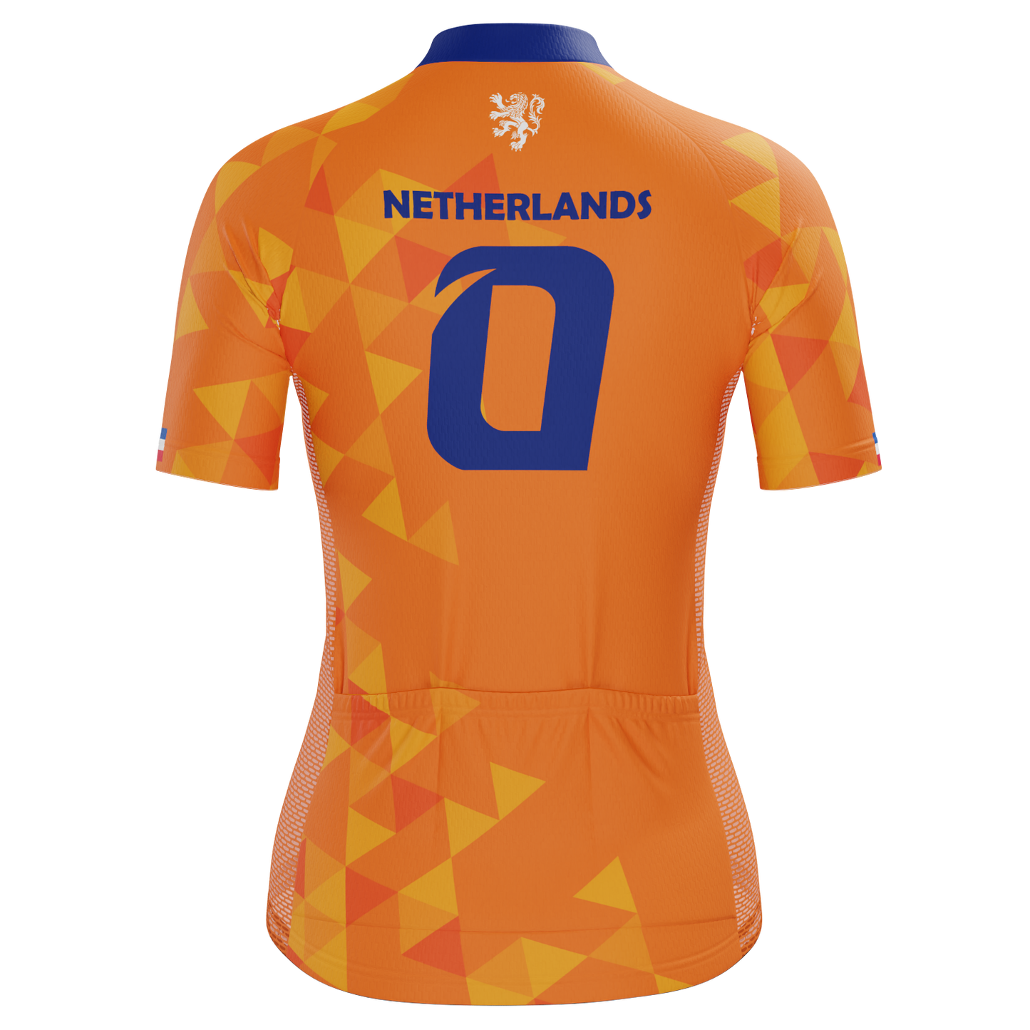 Women's Netherlands Soccer Short Sleeve Cycling Jersey