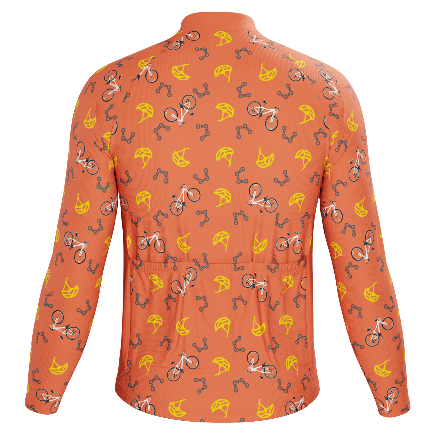 Men's Custom Bike & Helmets Design Personalized Long Sleeve Cycling Jersey