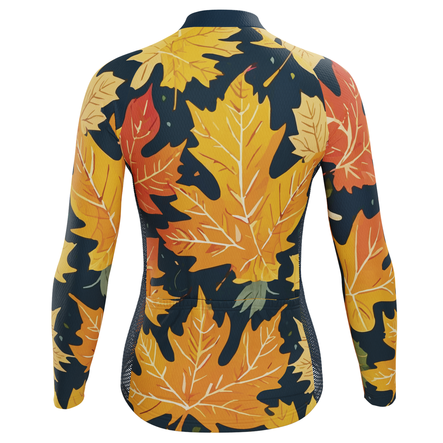 Women's Leaves in the Fall Long Sleeve Cycling Jersey